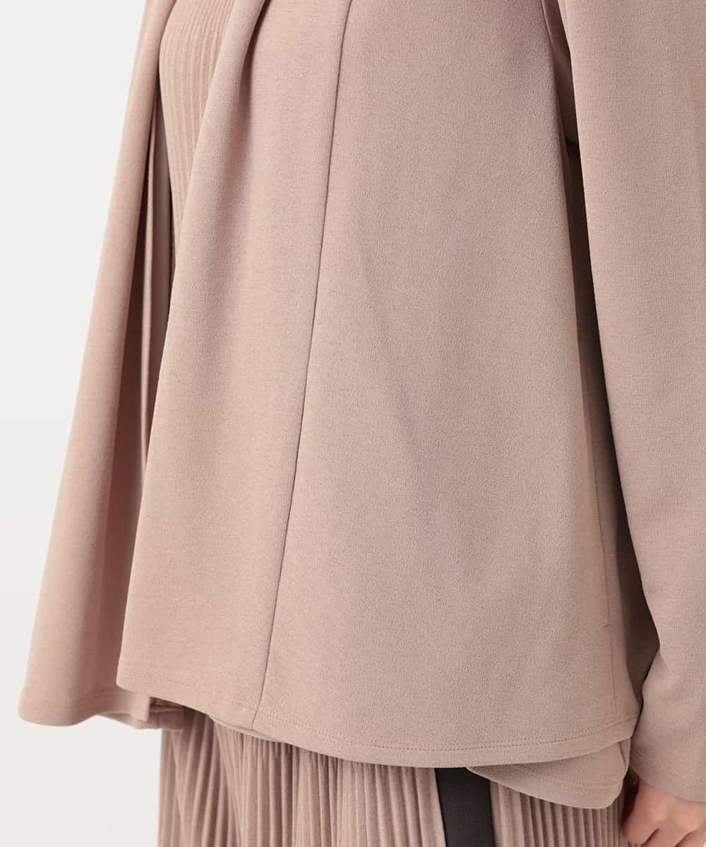 RBKLT53270 HIROKO BIS(ヒロコ ビス) バックプリーツジャージーカーディガン ベージュ