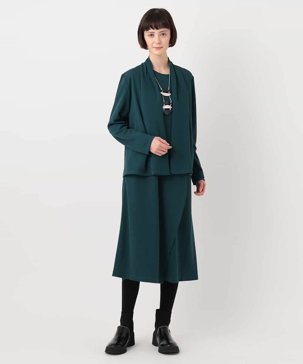 RBKLT53270 HIROKO BIS(ヒロコ ビス) バックプリーツジャージーカーディガン ベージュ