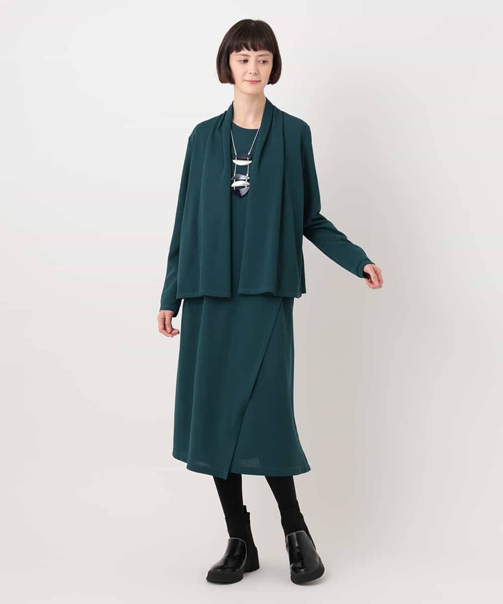 RBKLT53270 HIROKO BIS(ヒロコ ビス) バックプリーツジャージーカーディガン ベージュ