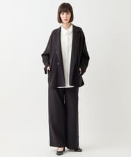 RBLAA32260 HIROKO BIS(ヒロコ ビス) ダブルクロスワイドパンツ /洗える ベージュ