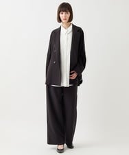 RBLAA32260 HIROKO BIS(ヒロコ ビス) ダブルクロスワイドパンツ /洗える ベージュ