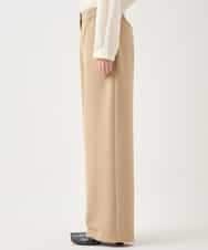 RBLAA32260 HIROKO BIS(ヒロコ ビス) ダブルクロスワイドパンツ /洗える ベージュ