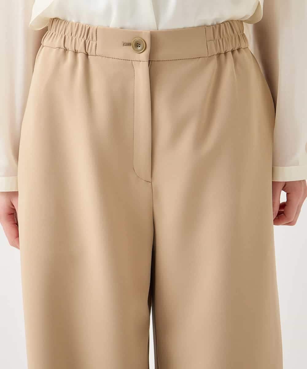 RBLAA32260 HIROKO BIS(ヒロコ ビス) ダブルクロスワイドパンツ /洗える ベージュ