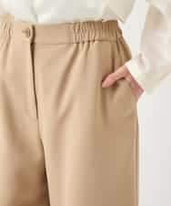 RBLAA32260 HIROKO BIS(ヒロコ ビス) ダブルクロスワイドパンツ /洗える ベージュ