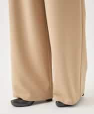 RBLAA32260 HIROKO BIS(ヒロコ ビス) ダブルクロスワイドパンツ /洗える ベージュ