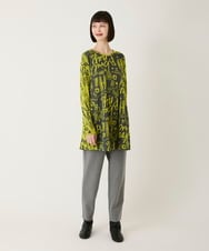 RBLAE20230 HIROKO BIS(ヒロコ ビス) 両面起毛デザインプルオンパンツ /洗える グレー