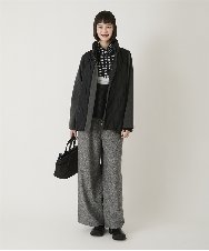 RBLAE21230 HIROKO BIS(ヒロコ ビス) ネップツイードワイドプルオンパンツ /洗える ベージュ