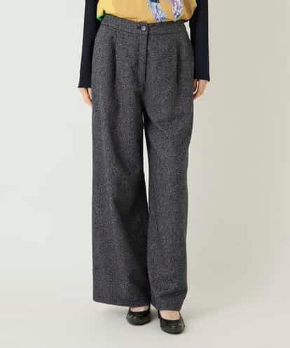 RBLAE21230  ネップツイードワイドプルオンパンツ