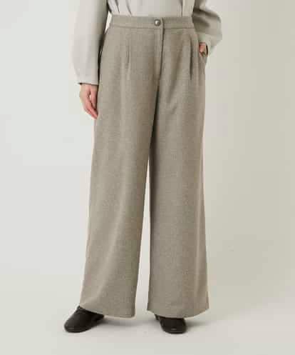 RBLAE21230 HIROKO BIS ネップツイードワイドプルオンパンツ