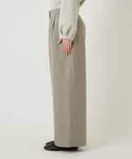 RBLAE21230 HIROKO BIS(ヒロコ ビス) ネップツイードワイドプルオンパンツ ベージュ