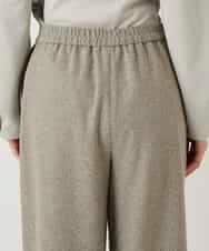 RBLAE21230 HIROKO BIS(ヒロコ ビス) ネップツイードワイドプルオンパンツ ベージュ