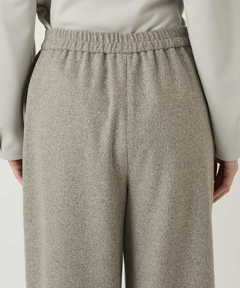 RBLAE21230 HIROKO BIS(ヒロコ ビス) ネップツイードワイドプルオンパンツ ベージュ