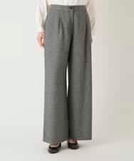 RBLAE21230 HIROKO BIS(ヒロコ ビス) ネップツイードワイドプルオンパンツ グレー