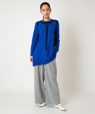 RBLAF30230 HIROKO BIS(ヒロコ ビス) 【アルガンオイル加工】ストレッチワイドパンツ ベージュ