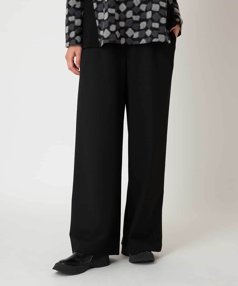 RBLAF30230 HIROKO BIS(ヒロコ ビス) 【アルガンオイル加工】ストレッチワイドパンツ ベージュ