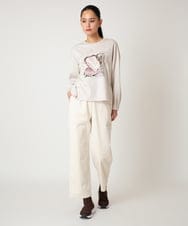 RBLAF31230 HIROKO BIS(ヒロコ ビス) ストレッチコーデュロイパンツ ネイビー