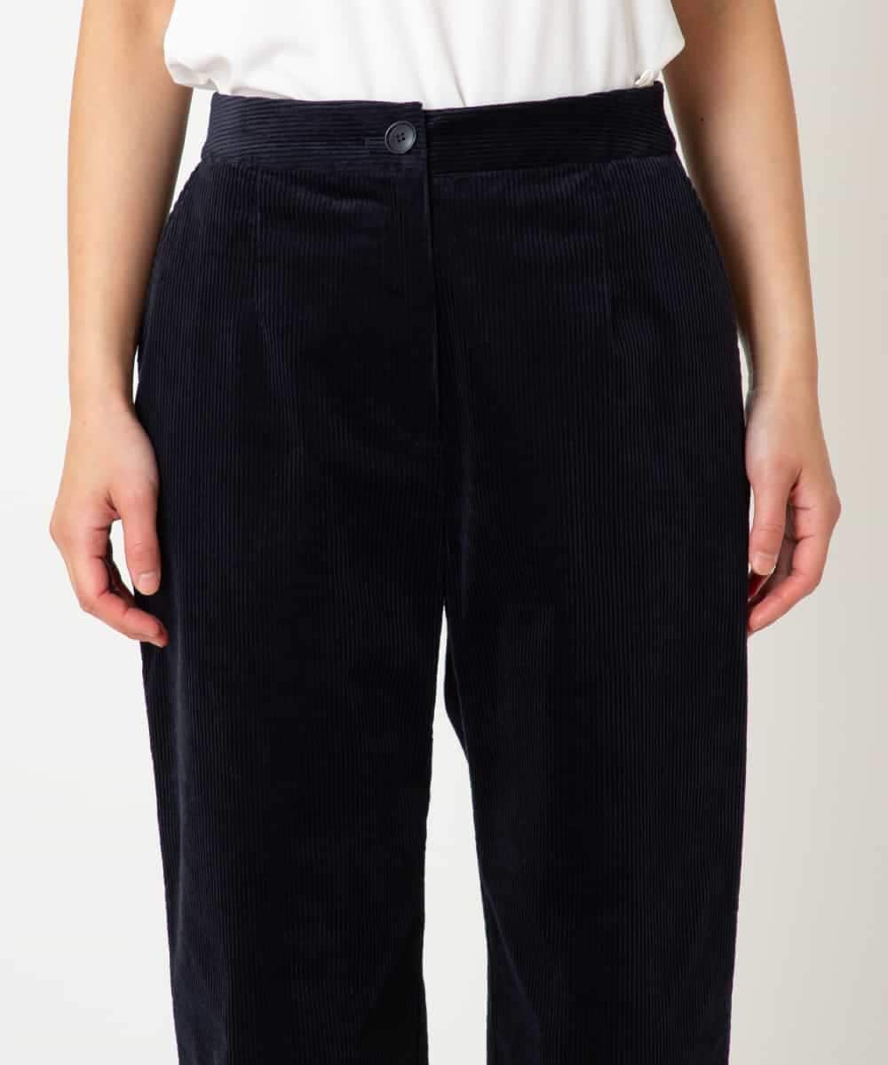 RBLAF31230 HIROKO BIS(ヒロコ ビス) ストレッチコーデュロイパンツ ネイビー