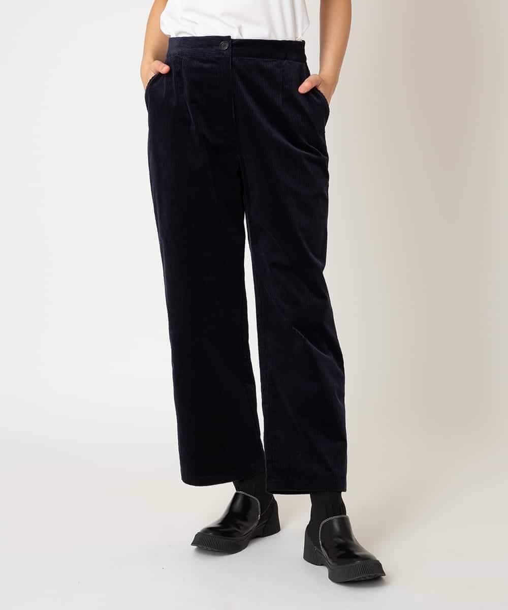 RBLAF31230 HIROKO BIS(ヒロコ ビス) ストレッチコーデュロイパンツ ネイビー