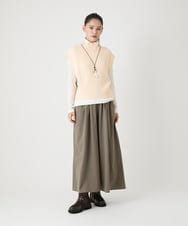 RBLAG02290 HIROKO BIS(ヒロコ ビス) タック＆ギャザーボリュームパンツ ブラウン