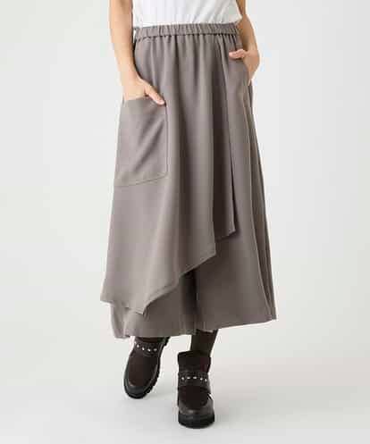 RBLAG30330 HIROKO BIS サイドポケットスカートレイヤードパンツ