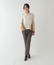 RBLAT80260 HIROKO BIS(ヒロコ ビス) 【洗える】センタープレスパンツ ダークグレー