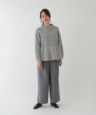 RBLAU41270 HIROKO BIS(ヒロコ ビス) 【洗濯機で洗える】起毛ストレッチフレアシルエットパンツ アイボリー