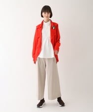 RBLAV20260 HIROKO BIS(ヒロコ ビス) 【洗える】カーゴポケットデザインワイドパンツ グリーン