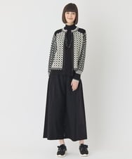 RBLCE01180 HIROKO BIS(ヒロコ ビス) 【日本製】エアシルキー切り替えギャザーパンツ グレー