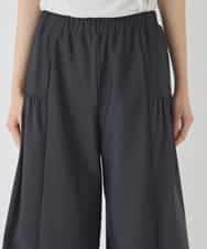 RBLCE01180 HIROKO BIS(ヒロコ ビス) 【日本製】エアシルキー切り替えギャザーパンツ グレー