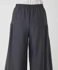 RBLCE01180 HIROKO BIS(ヒロコ ビス) 【日本製】エアシルキー切り替えギャザーパンツ グレー