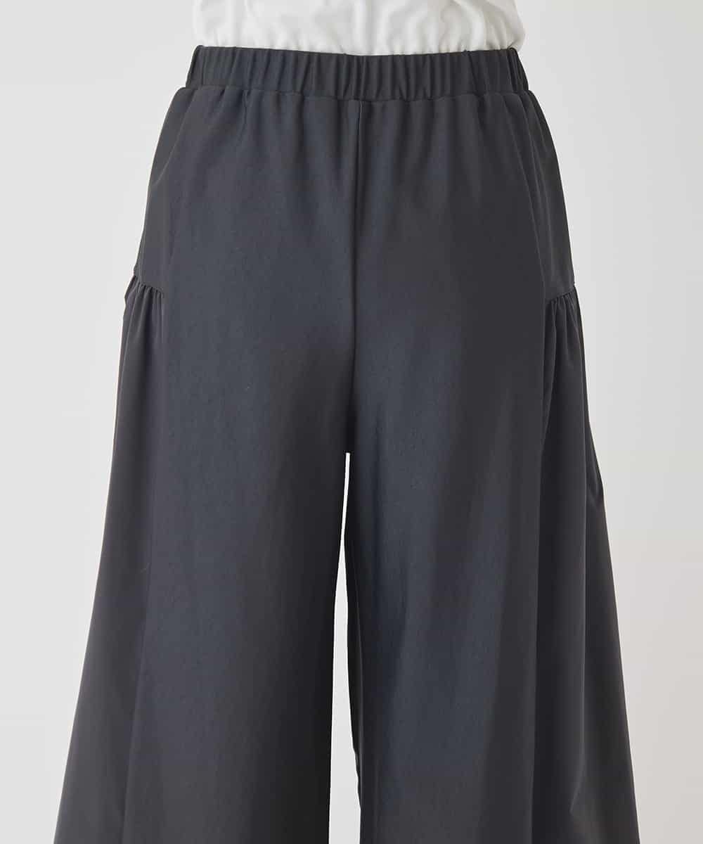 RBLCE01180 HIROKO BIS(ヒロコ ビス) 【日本製】エアシルキー切り替えギャザーパンツ グレー