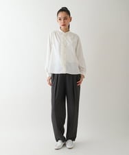 RBLDA30260 HIROKO BIS(ヒロコ ビス) ストレッチセンタープレスパンツ ネイビー