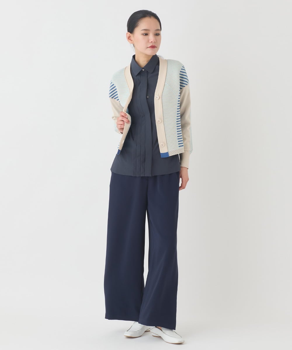 RBLDD04290 HIROKO BIS(ヒロコ ビス) ナチュラルストレッチスラックス /洗濯機で洗える ベージュ