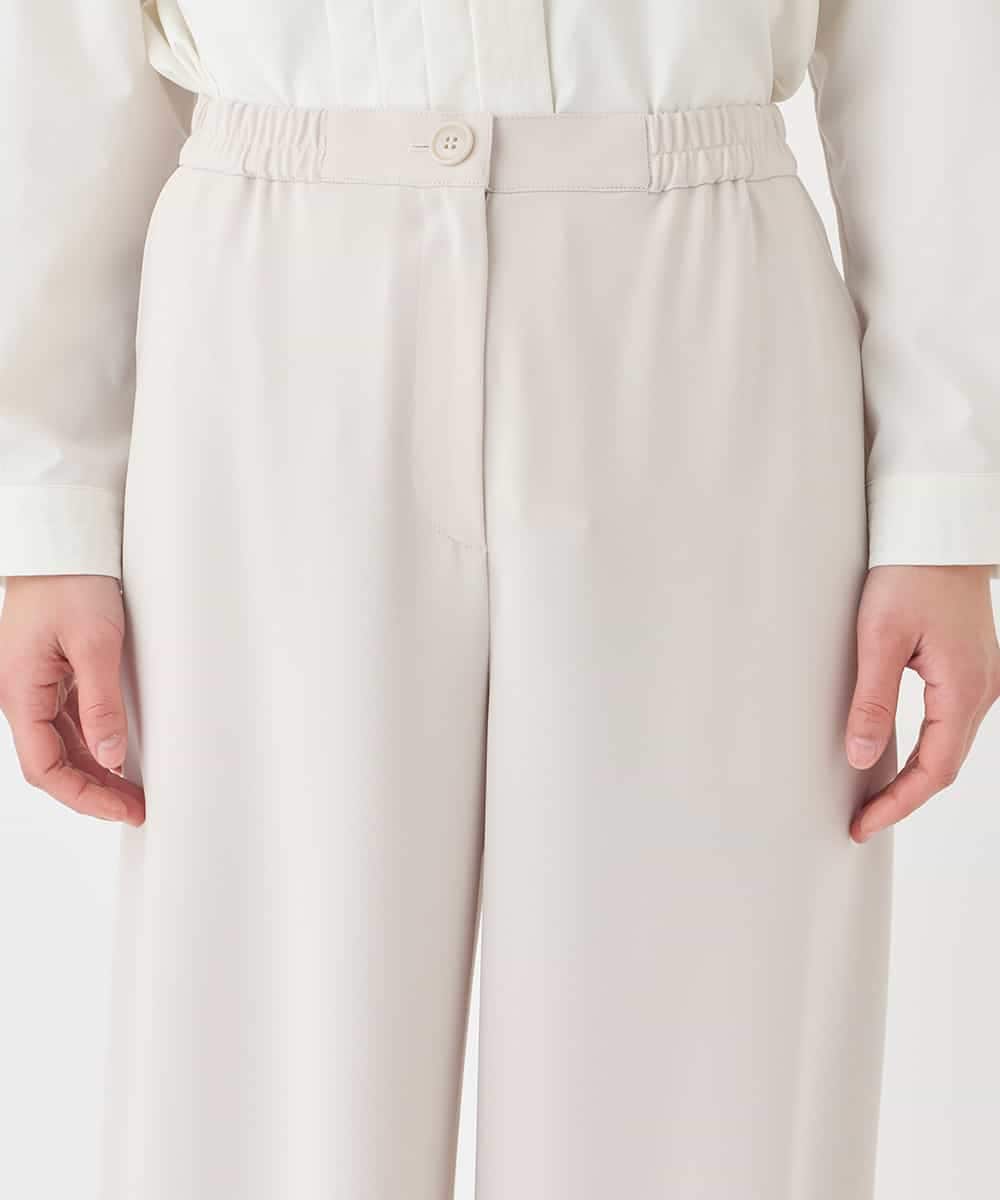 RBLDD04290 HIROKO BIS(ヒロコ ビス) ナチュラルストレッチスラックス /洗濯機で洗える ベージュ