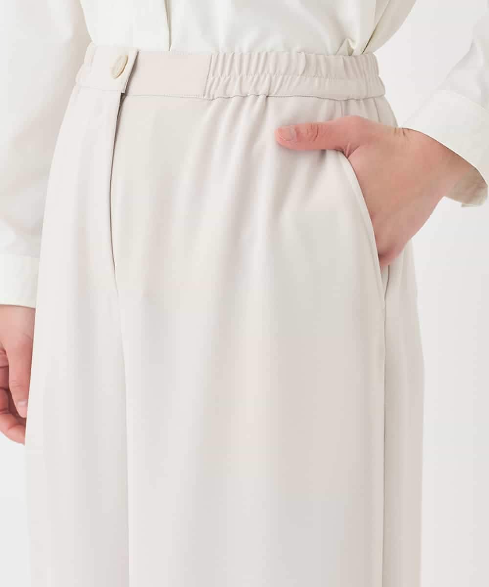 RBLDD04290 HIROKO BIS(ヒロコ ビス) ナチュラルストレッチスラックス /洗濯機で洗える ベージュ