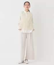 RBLDD04290 HIROKO BIS(ヒロコ ビス) ナチュラルストレッチスラックス /洗濯機で洗える ベージュ