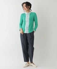 RBLDS22240 HIROKO BIS(ヒロコ ビス) 【洗える】デニムライクペグトップパンツ ネイビー