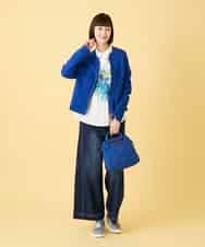 RBLED12250 HIROKO BIS(ヒロコ ビス) ステッチポイントストレッチデニムパンツ /洗濯機で洗える ネイビー