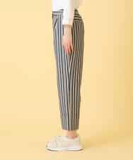 RBLED16270 HIROKO BIS(ヒロコ ビス) ストライプクロップドパンツ ネイビー