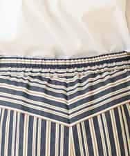 RBLED16270 HIROKO BIS(ヒロコ ビス) ストライプクロップドパンツ ネイビー