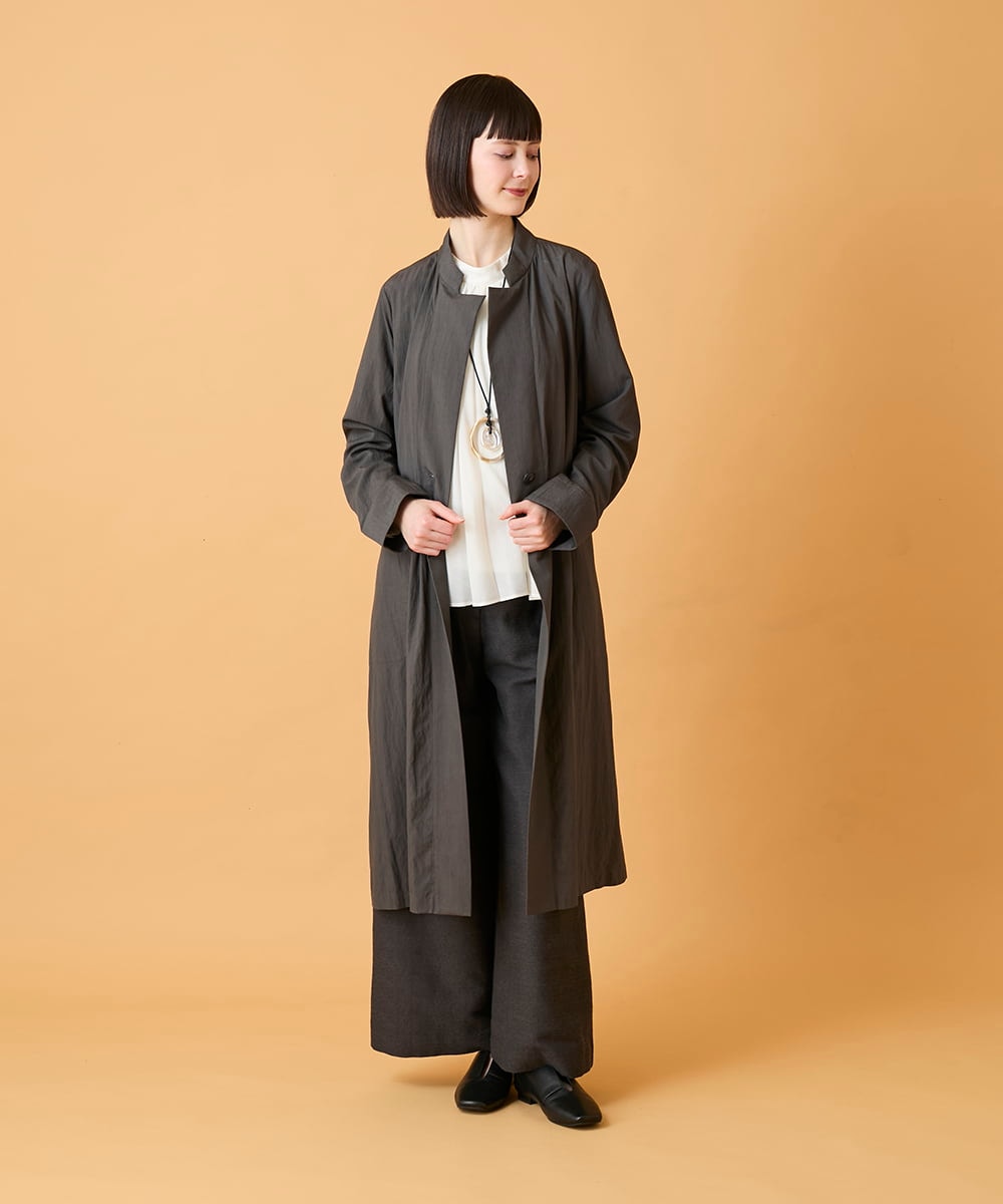 RBLED46330 HIROKO BIS(ヒロコ ビス) ジャカードストレートパンツ /洗える アイボリー