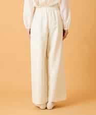 RBLED46330 HIROKO BIS(ヒロコ ビス) ジャカードストレートパンツ アイボリー