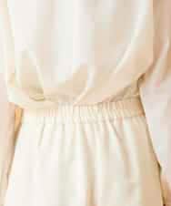 RBLED46330 HIROKO BIS(ヒロコ ビス) ジャカードストレートパンツ アイボリー