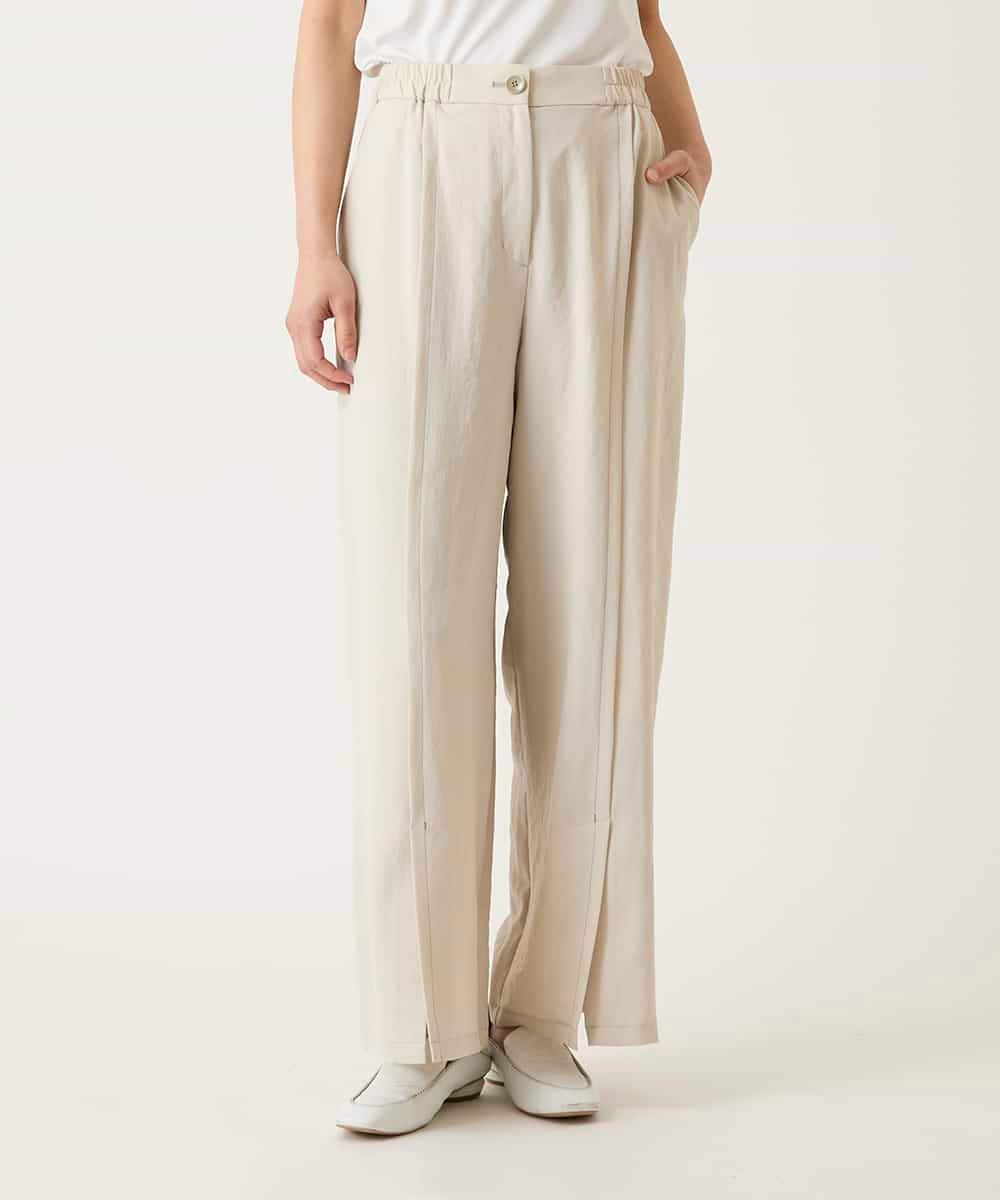 RBLFD12240 HIROKO BIS(ヒロコ ビス) センタータックスリットデザインパンツ ベージュ