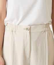 RBLFD12240 HIROKO BIS(ヒロコ ビス) センタータックスリットデザインパンツ ベージュ