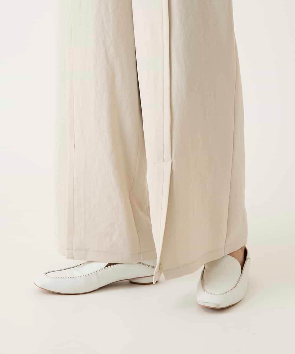 RBLFD12240 HIROKO BIS(ヒロコ ビス) センタータックスリットデザインパンツ ベージュ