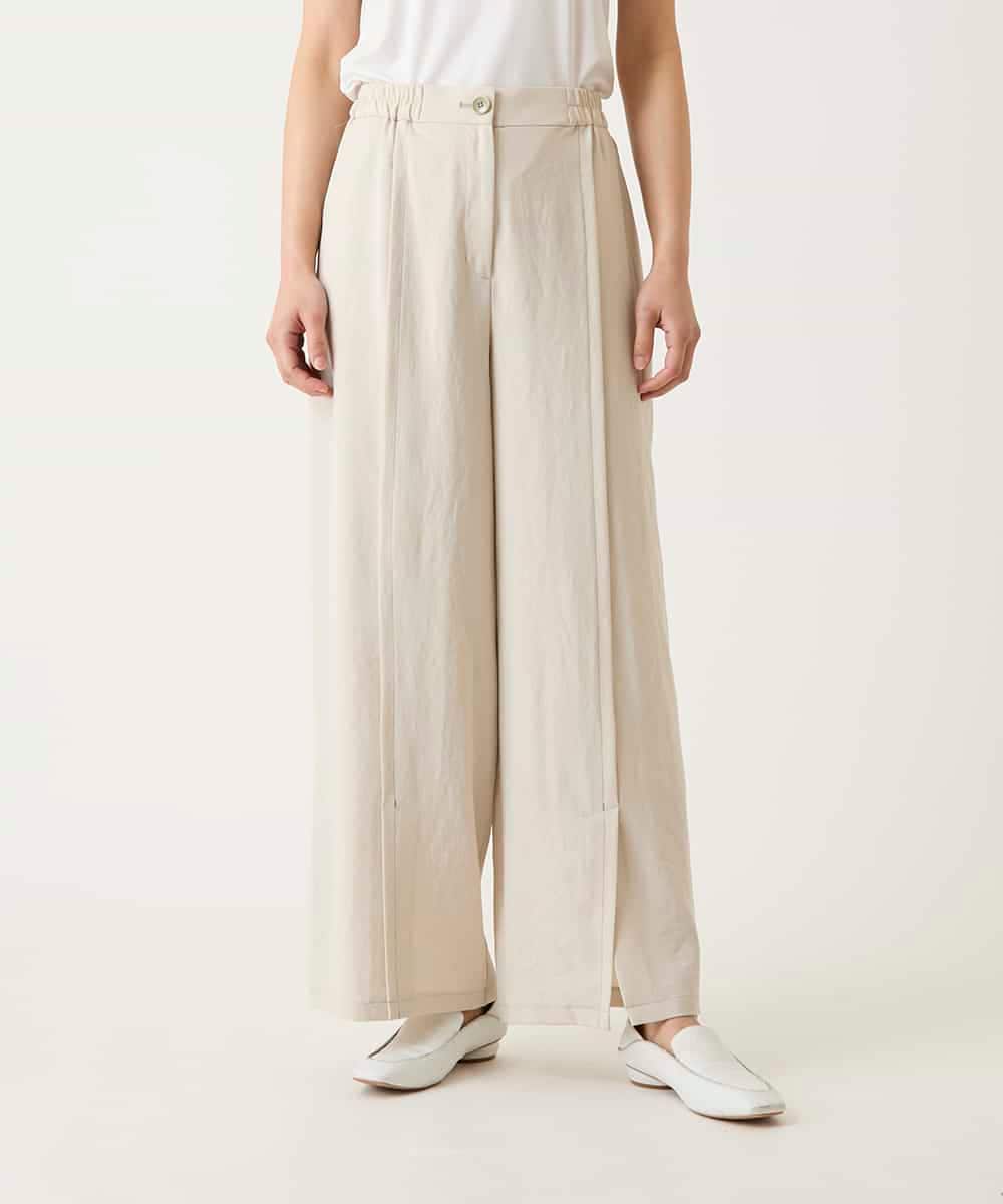 RBLFD12240 HIROKO BIS(ヒロコ ビス) センタータックスリットデザインパンツ ベージュ