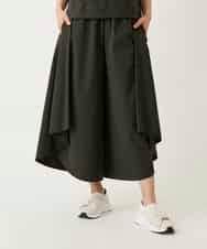 RBLGE11290 HIROKO BIS(ヒロコ ビス) サークルヘムドレープフレアパンツ カーキ