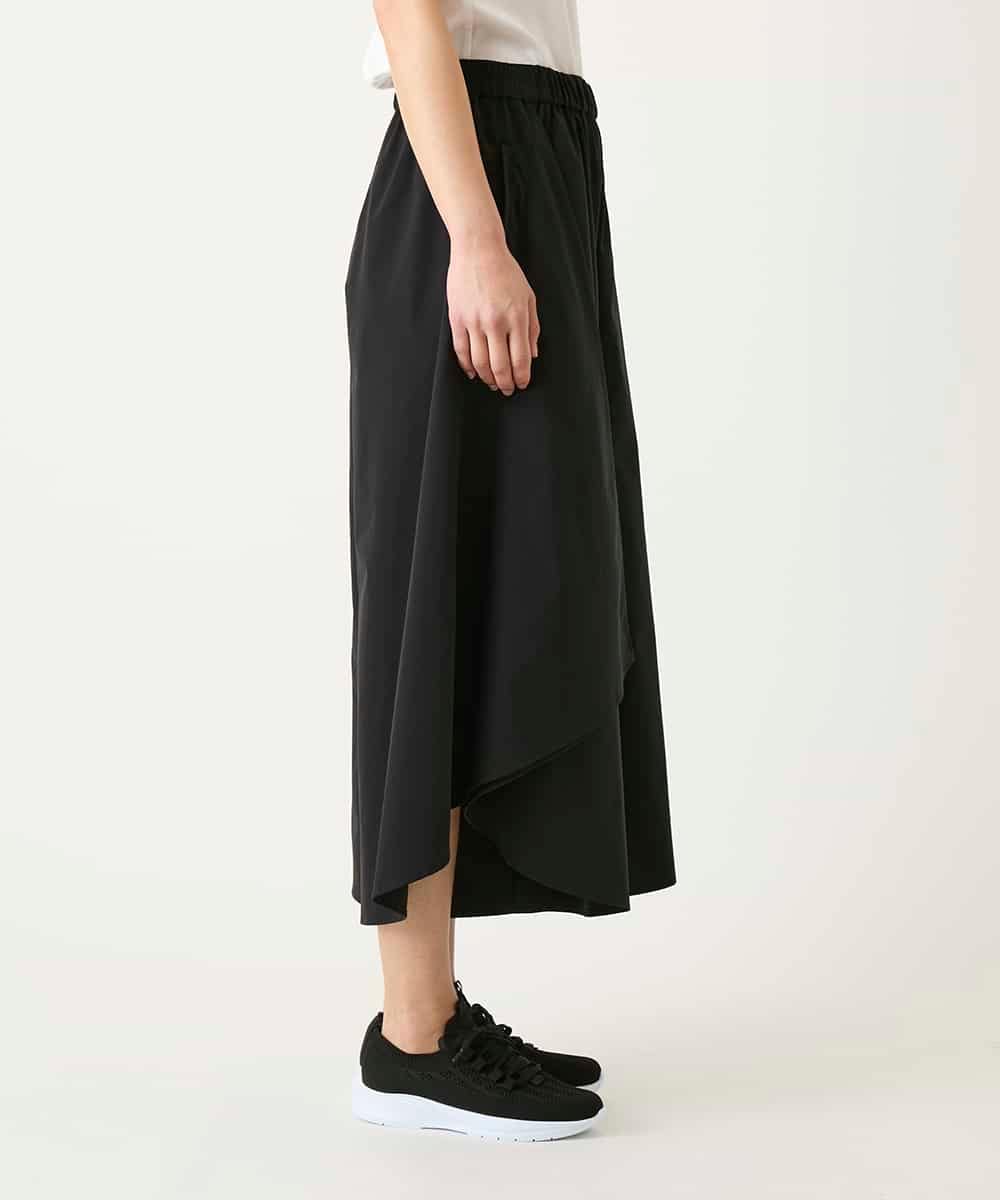 RBLGE11290 HIROKO BIS(ヒロコ ビス) サークルヘムドレープフレアパンツ ブラック