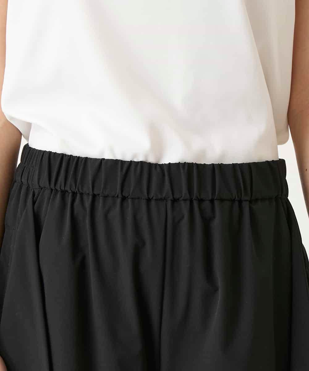 RBLGE11290 HIROKO BIS(ヒロコ ビス) サークルヘムドレープフレアパンツ ブラック